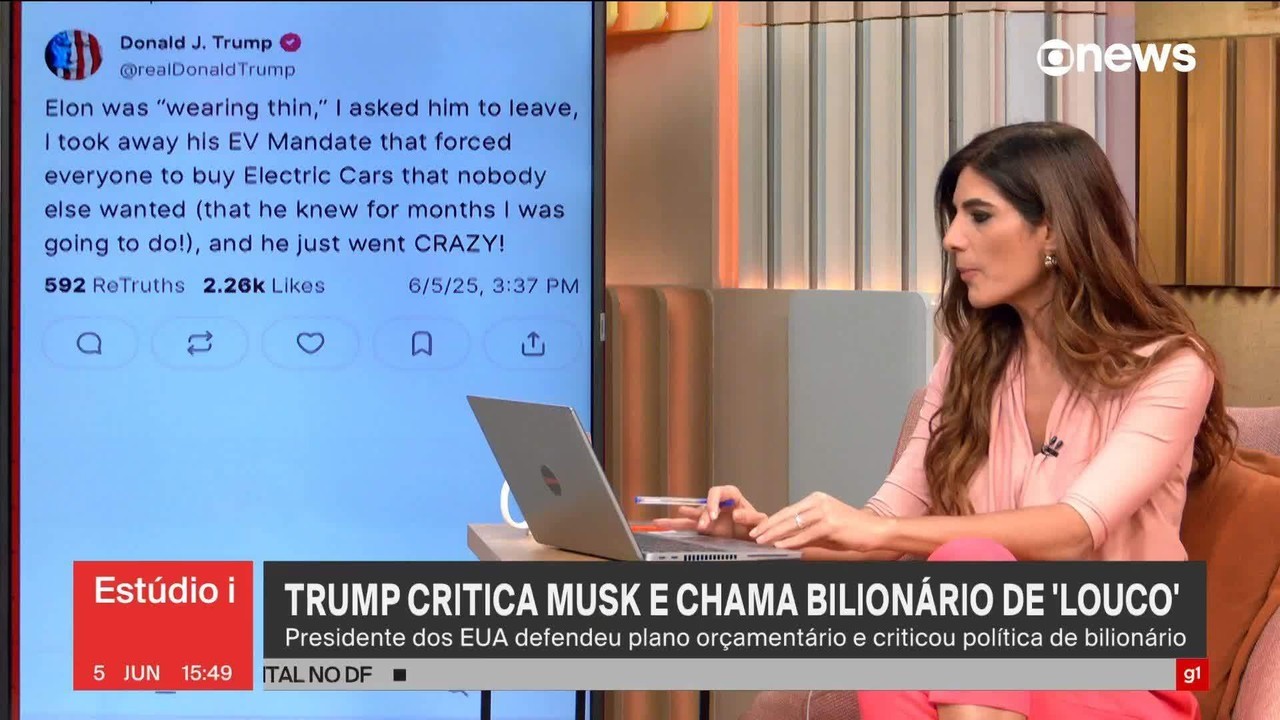 Trump diz que Musk 'ficou louco' e ameaça romper contratos com empresas do bilionário
