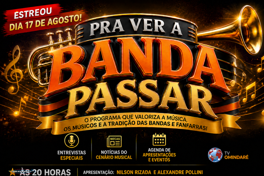 “Pra Ver a Banda Passar” estreia novo formato na TV Omindaré
